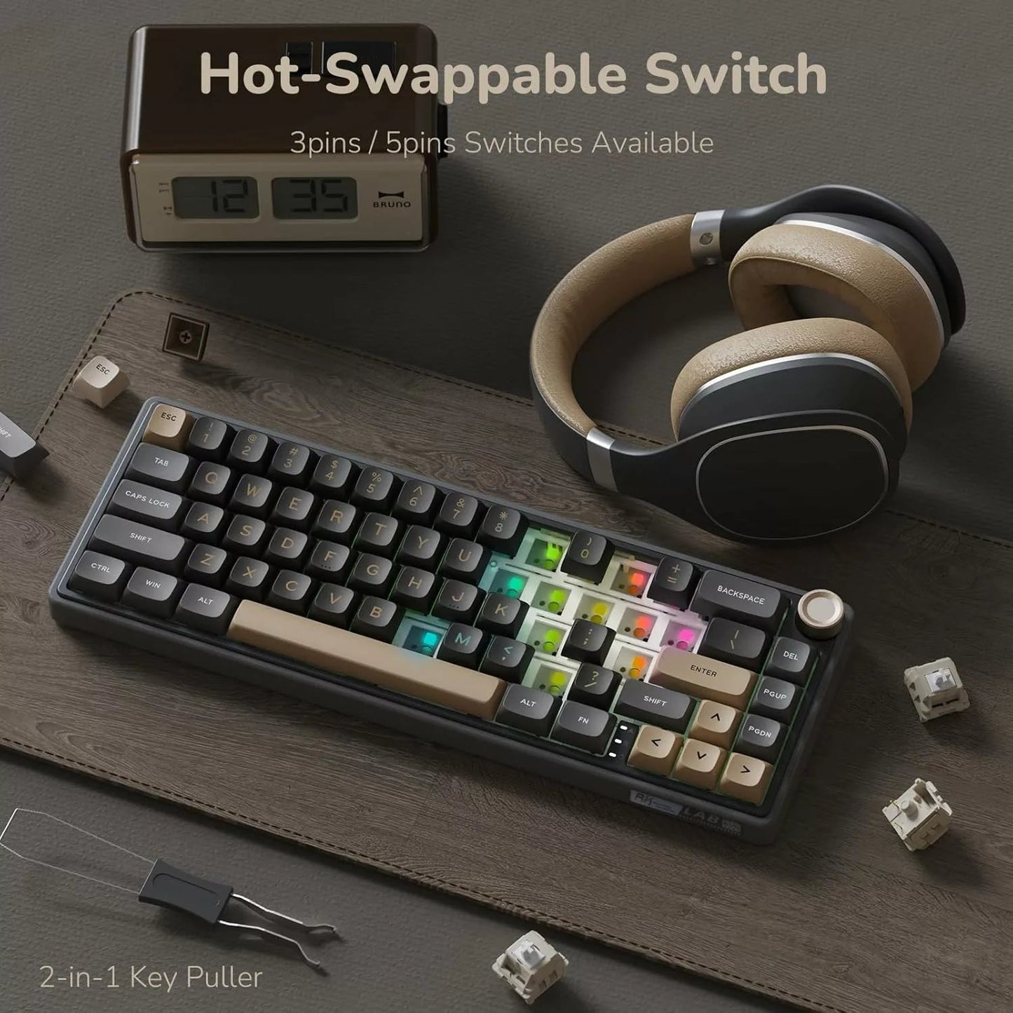 Royal Kludge RK R65 Mechanical Keyboard Microcenter India