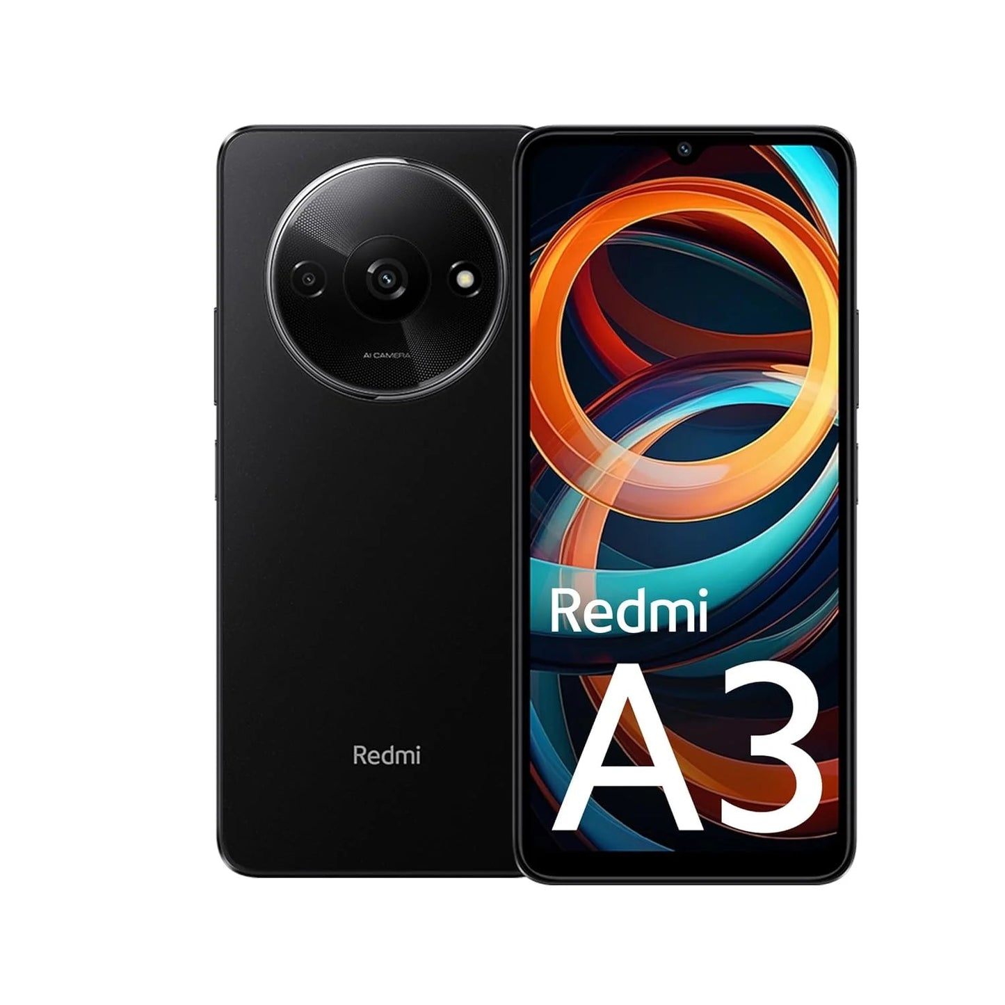 Redmi A3 Midnight Black 6GB RAM 128GB Storage Microcenter India