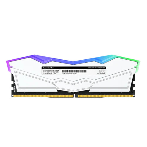 TeamGroup T-Force Delta Rgb 16Gb (16Gbx1) Ddr5 6000Mhz Desktop Ram White Microcenter India