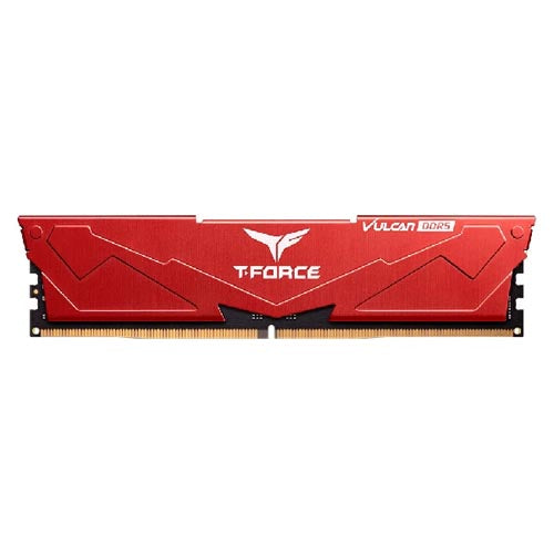 TeamGroup T-FORCE VULCAN DDR5 16GB 6000MHz desktop memory in red