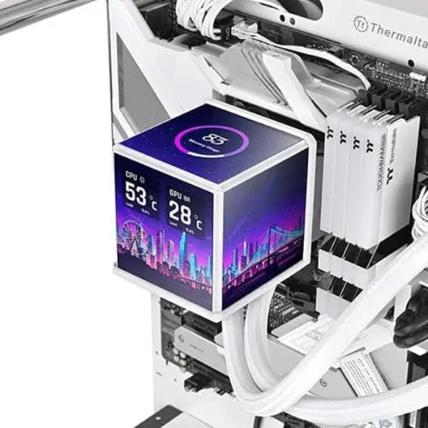 Thermaltake MineCube 360 Ultra ARGB White 360mm AIO Liquid Cooler - Microcenter India.