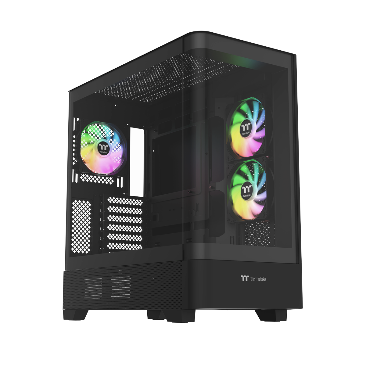 Thermaltake View 290 TG ARGB mid tower case in black with curved tempered glass