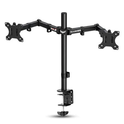 WAR HAMMER Dual LCD Monitor Desk Mount Microcenter India