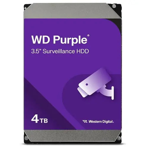 Western Digital WD Hard Drive 4TB Purple Surveillance SATA - Microcenter India.
