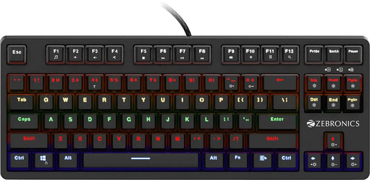 ZEBRONICS ZEB-MAX V2 Premium Mechanical Tenkeyless Keyboard Microcenter India
