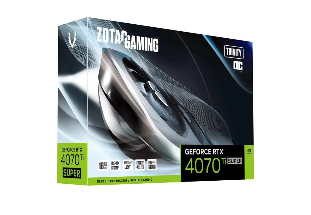 ZOTAC Gaming GeForce RTX 4070 Ti SUPER Trinity OC 16GB GDDR6X Graphics Card Microcenter India
