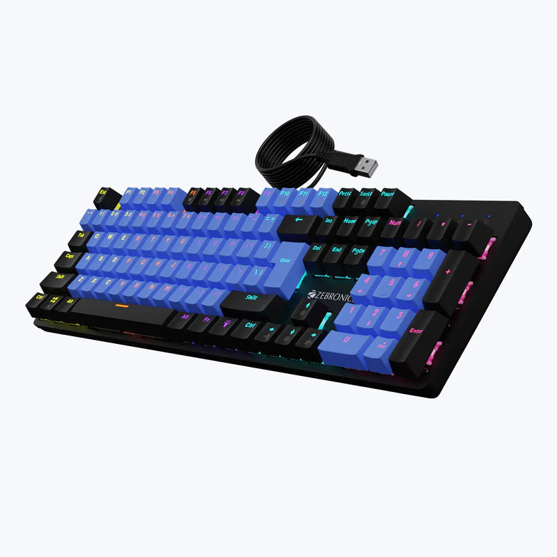 Zebronics Zeb Nitro Plus Blue + Black Keyboard Microcenter India