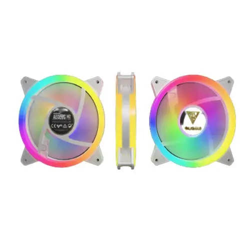Gamdias Aeolus M2-1204R 120mm ARGB Cabinet Fan (White) - Microcenter India.