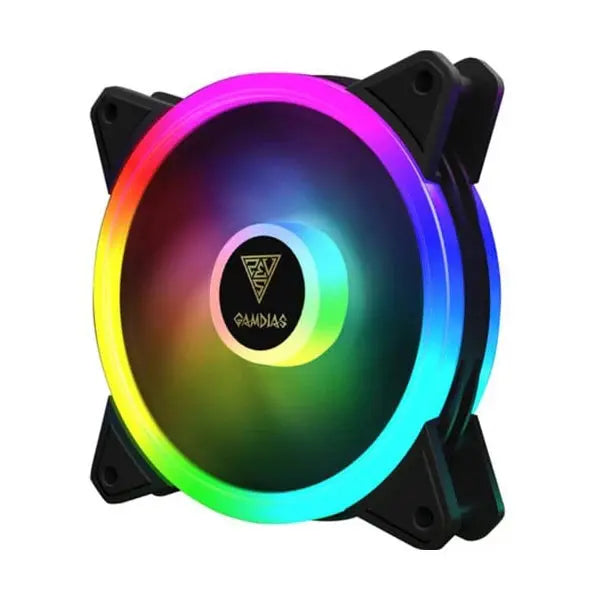 Gamdias AEOLUS M2-1204R - 120mm Cabinet Fan (Quadruple Pack) Black