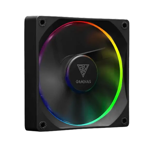 Gamdias Aeolus M3-1204R - 120mm PWM ARGB Cabinet Fan (Four Pack) Microcenter India