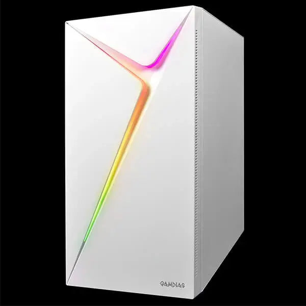 Gamdias Argus E4 Elite ARGB Cabinet White Microcenter India