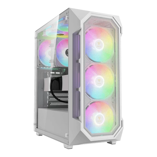 Gamdias Aura GC1 Elite V2 ARGB (ATX) Mid Tower Cabinet White Microcenter India