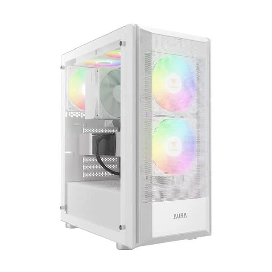 Gamdias Aura GC6 ARGB (ATX) Mid Tower Cabinet White Microcenter India