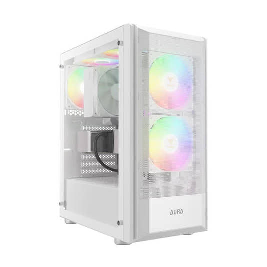 Gamdias Aura GC6 ARGB (ATX) Mid Tower Cabinet White Microcenter India