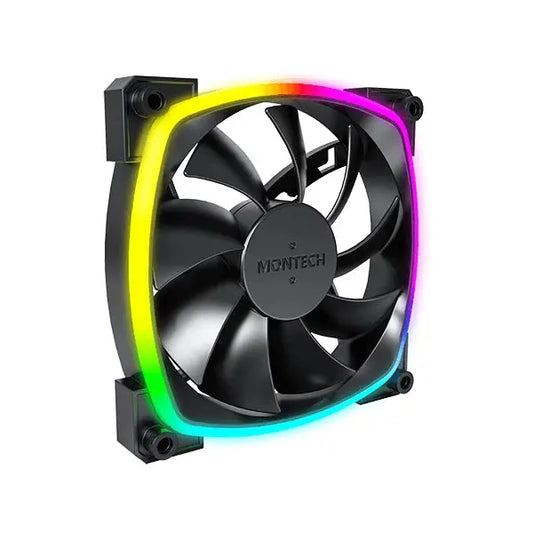 Montech AX120 PWM ARGB Black Cabinet Fan (Single Pack) Microcenter India