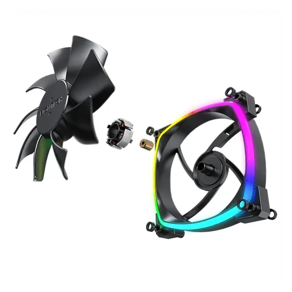 Montech AX120 PWM ARGB Black Cabinet Fan (Single Pack) Microcenter India