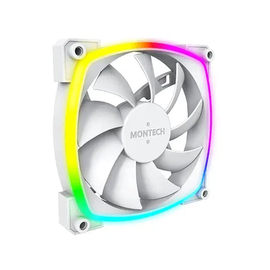 Montech AX120 PWM ARGB White Cabinet Fan (Single Pack) Microcenter India