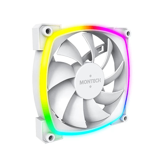 Montech AX120 PWM ARGB White Cabinet Fan (Single Pack)