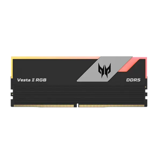 Acer Predator Vesta II RGB 64GB (32GBx2) DDR5 6000MHz CL30 Desktop Ram Black Microcenter India