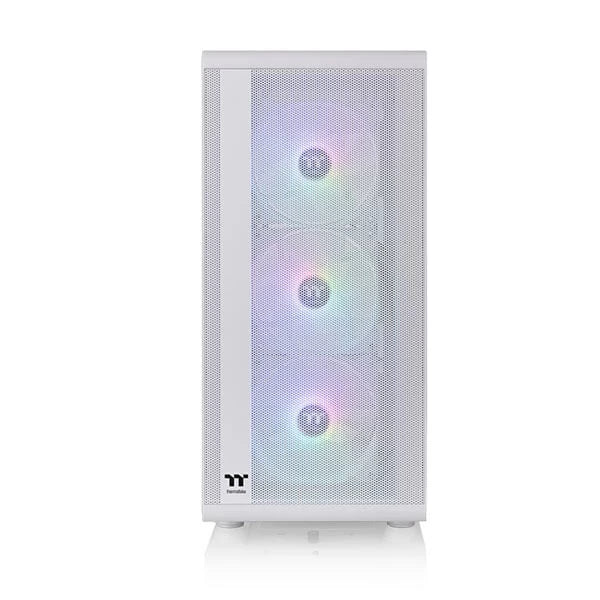 Thermaltake S200 TG ARGB Snow (ATX) Mid Tower Cabinet White Microcenter India
