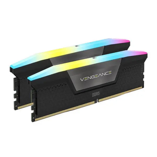 Corsair Vengeance RGB 64GB (32GBx2) DDR5 5200MHz Desktop RAM Microcenter India