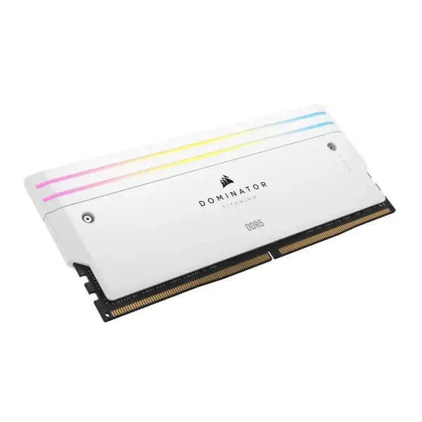 Corsair Dominator Titanium RGB DDR5 32GB (16GBx2) 7200MHz RAM (White) Microcenter India