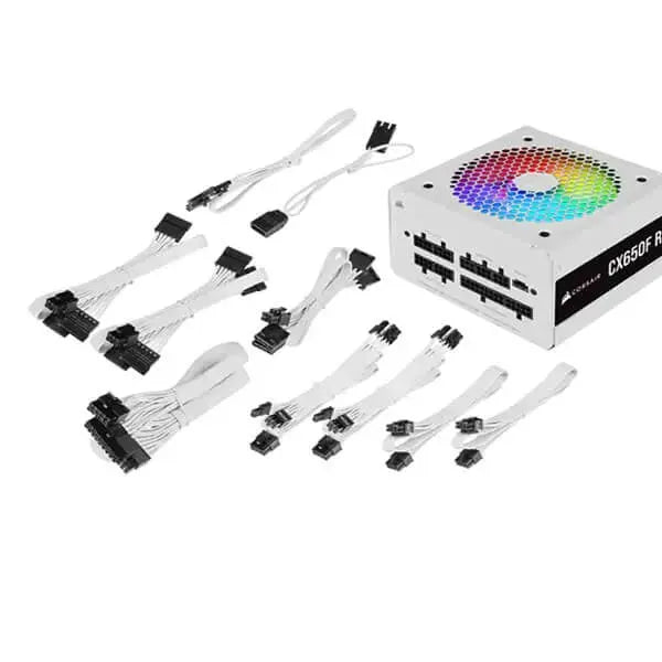 Corsair CX650F RGB White 650W 80 Plus Bronze