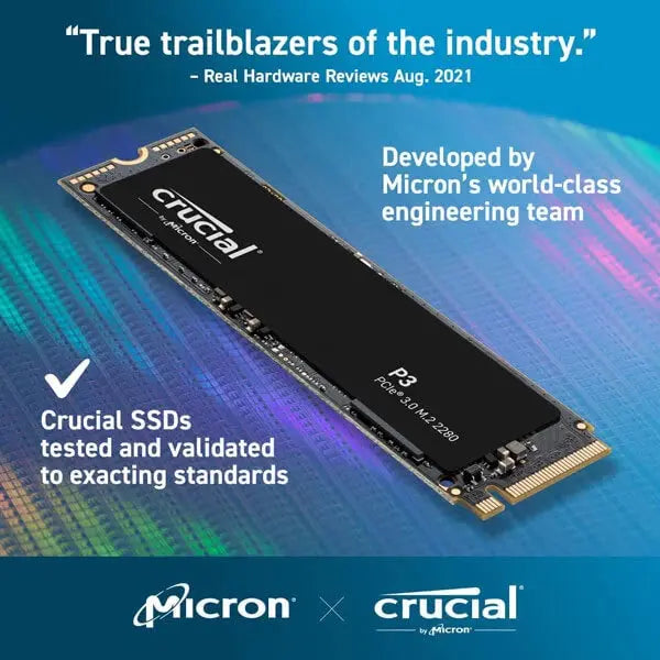 Crucial P3 4TB M.2 NVMe Internal SSD Microcenter India