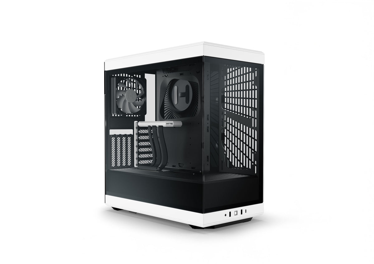 HYTE Y40 Panda black and white panoramic ATX mid tower cabinet