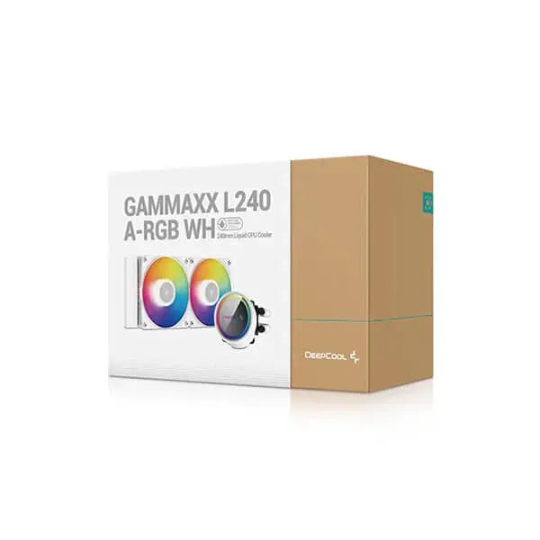 Deepcool Gammaxx L240 ARGB CPU Liquid Cooler (White) Microcenter India
