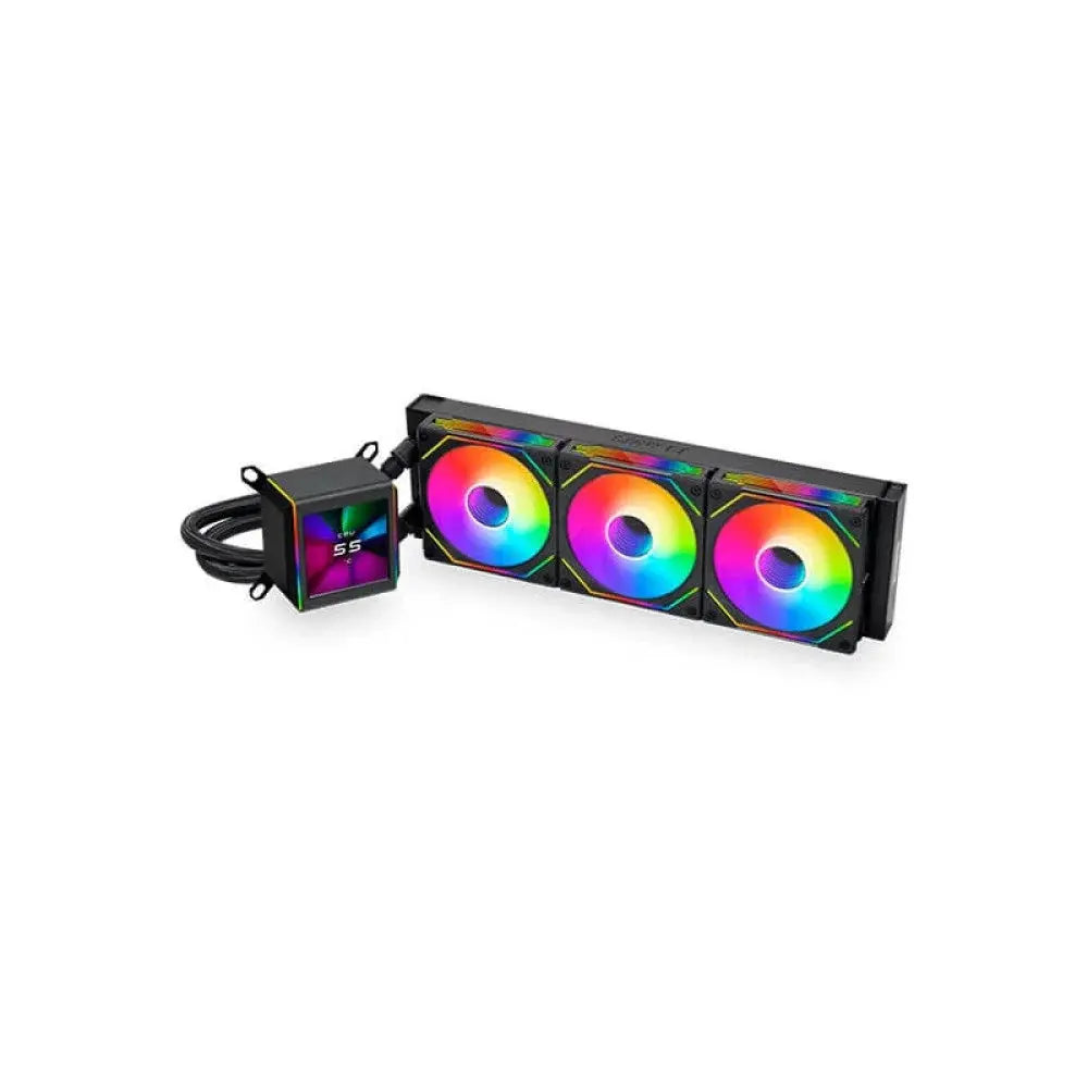 Lian Li Galahad II LCD SL-INF 360MM ARGB Liquid CPU Cooler Black Microcenter India