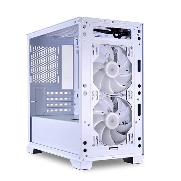 Lian Li Lancool 205M Mesh Snow ARGB (M-ATX) Mini Tower Cabinet (White) Microcenter India