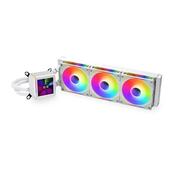 Lian Li Galahad II LCD SL-INF ARGB 360mm CPU Liquid Cooler (White) Microcenter India