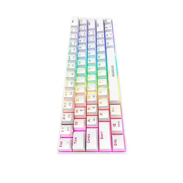 Gamdias Hermes E3 Blue Switches Mechanical Gaming Keyboard (White) Microcenter India