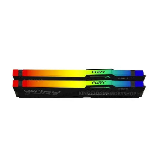 Kingston FURY Beast RGB 64GB (32GB x2) DDR5 6000MT/s Black DIMM Microcenter India