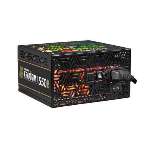 Gamdias Kratos M1-550B RGB 550 Watt 80 Plus Bronze SMPS