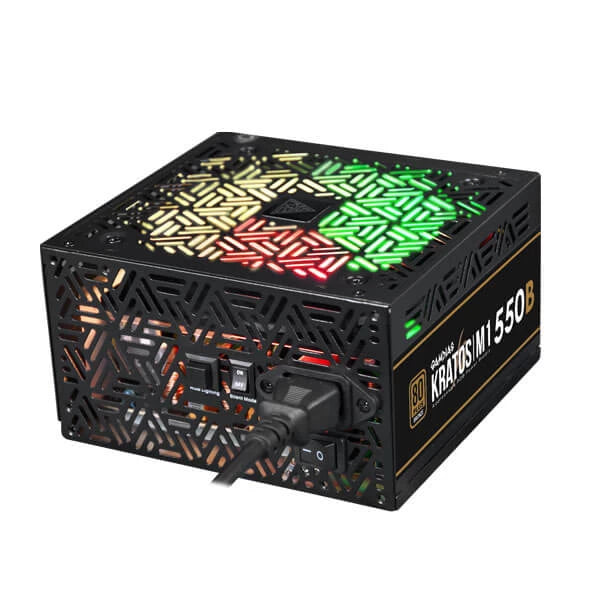 Gamdias Kratos M1-550B RGB 550 Watt 80 Plus Bronze SMPS