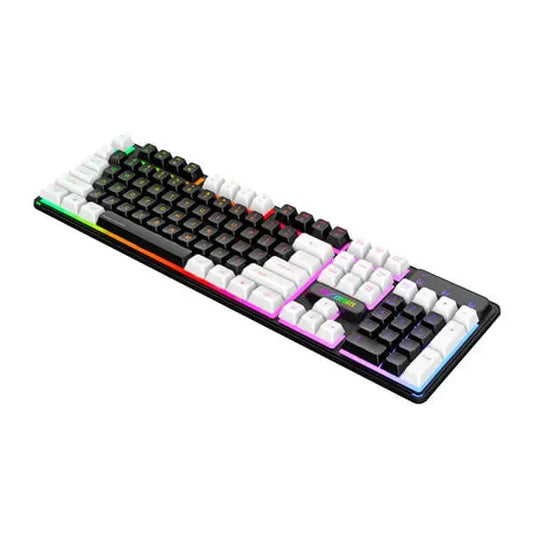 Ant Esports MK1450 Pro Gaming Keyboard Membrane Switches Black-White Microcenter India