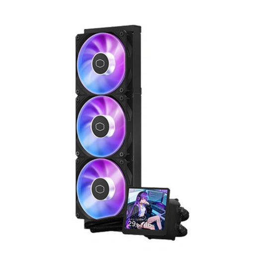 Cooler Master Liquid Cooler 4 Inch LCD 360 Black - Microcenter India.