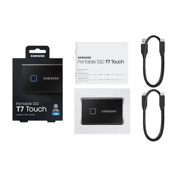 Samsung T7 Touch Black 1TB Portable External SSD Microcenter India