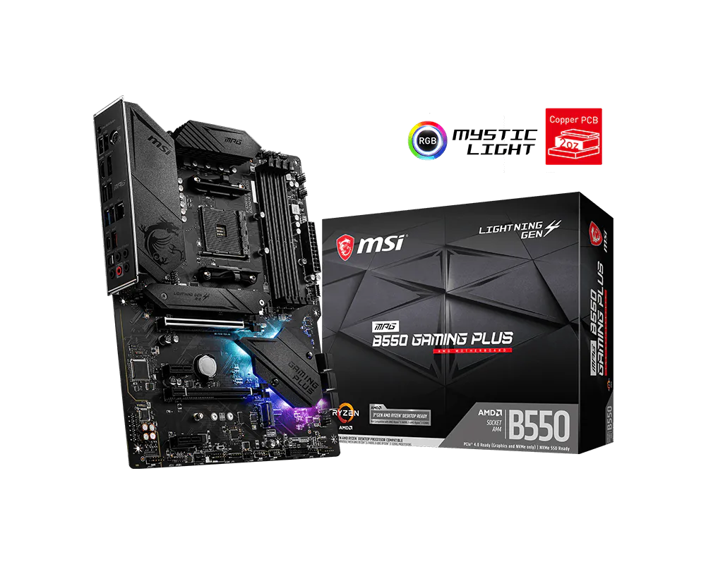 MSI MPG B550 GAMING PLUS B550 AM4 Motherboard