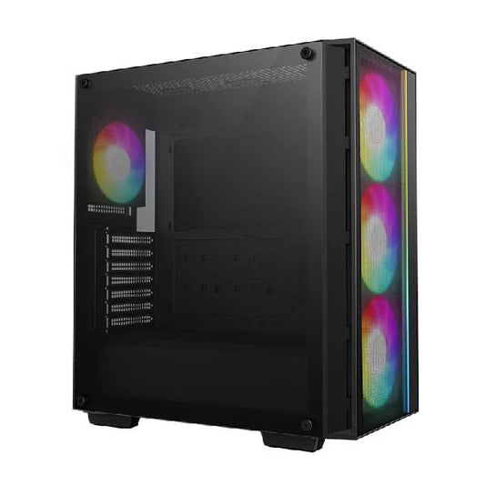 DeepCool Matrexx 55 Mesh V4 C ARGB (ATX) Mid Tower Cabinet Black Microcenter India