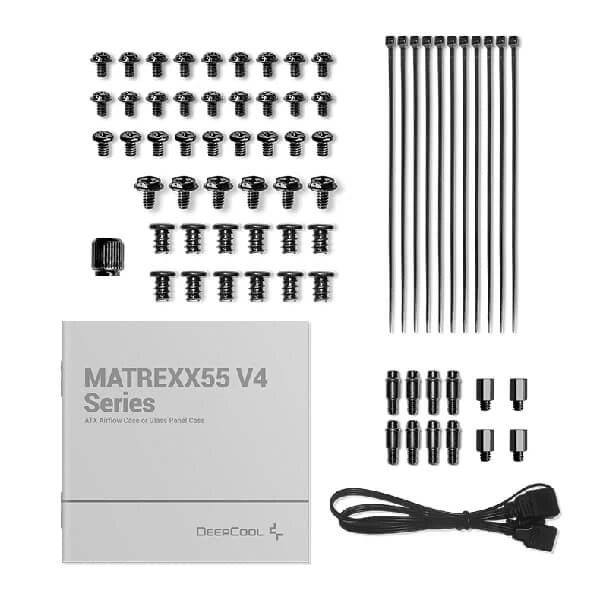 DeepCool Matrexx 55 Mesh V4 C ARGB (ATX) Mid Tower Cabinet Black Microcenter India