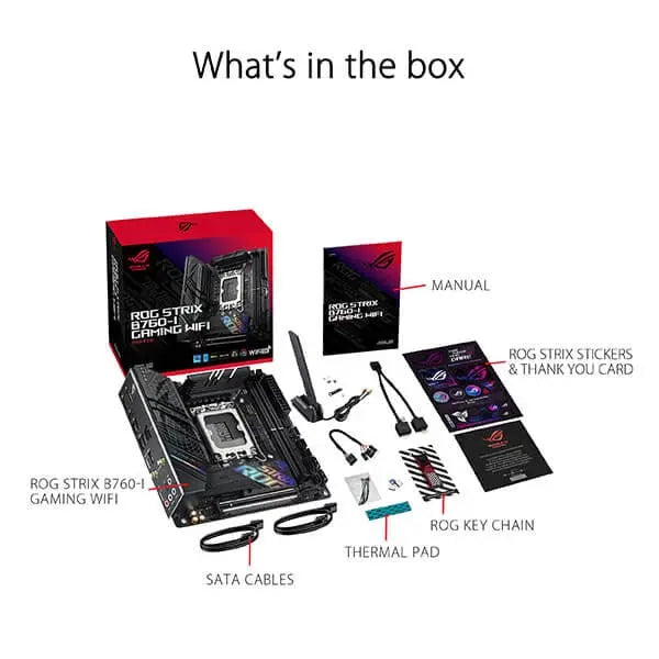 Asus ROG Strix B760-I Gaming WIFI Motherboard Microcenter India
