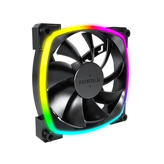 Montech RX120 PWM ARGB Black Cabinet Fan (Single Pack) Microcenter India