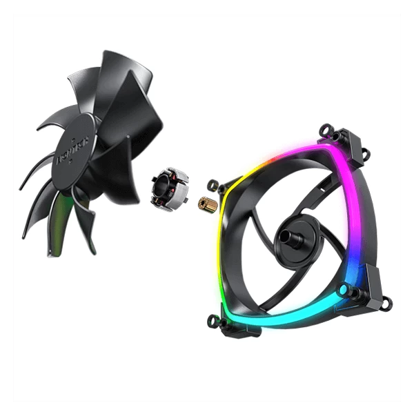 Montech RX120 PWM ARGB Black Cabinet Fan (Single Pack) Microcenter India