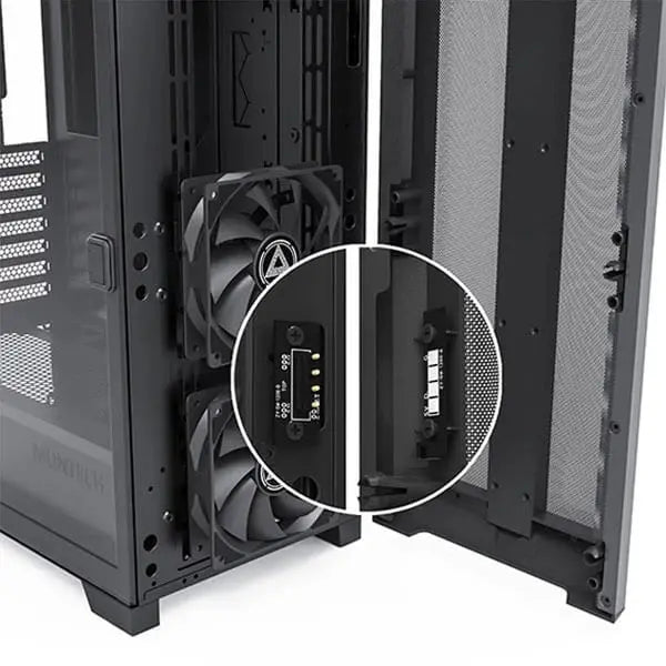 Montech Sky One Lite Mesh ARGB (ATX) Mid Tower Cabinet (Black) Microcenter India