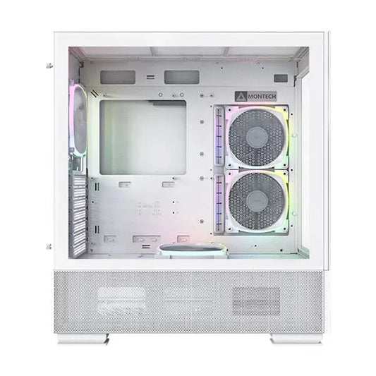 Montech Sky Two ARGB (ATX) Mid Tower Cabinet (White) Microcenter India