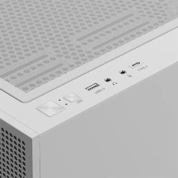 Gamdias Talos E3 Mesh Elite ARGB (E-ATX) Mid Tower Cabinet (White) Microcenter India