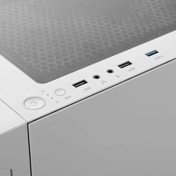 Gamdias Talos E3 Mesh ARGB (ATX) Mid Tower Cabinet (White) Microcenter India